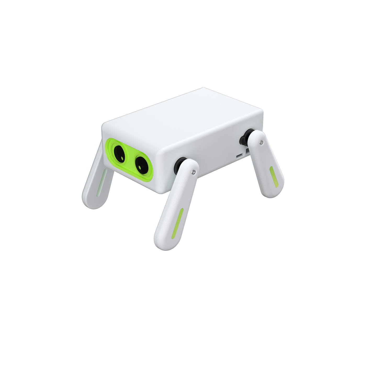 The world smallest robot dog at desktop